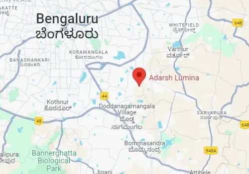 Adarsh Lumina Map